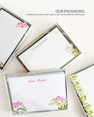 "The Amelia" Personalized Notecard Set